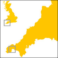 location map Penzance UK